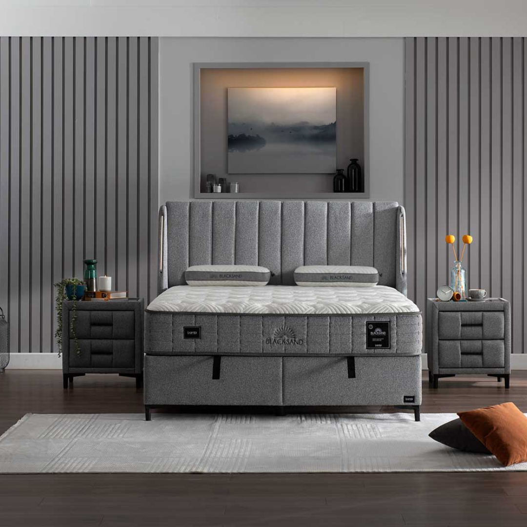 Сет база, табла и матрак Blacksand - Modern Furniture