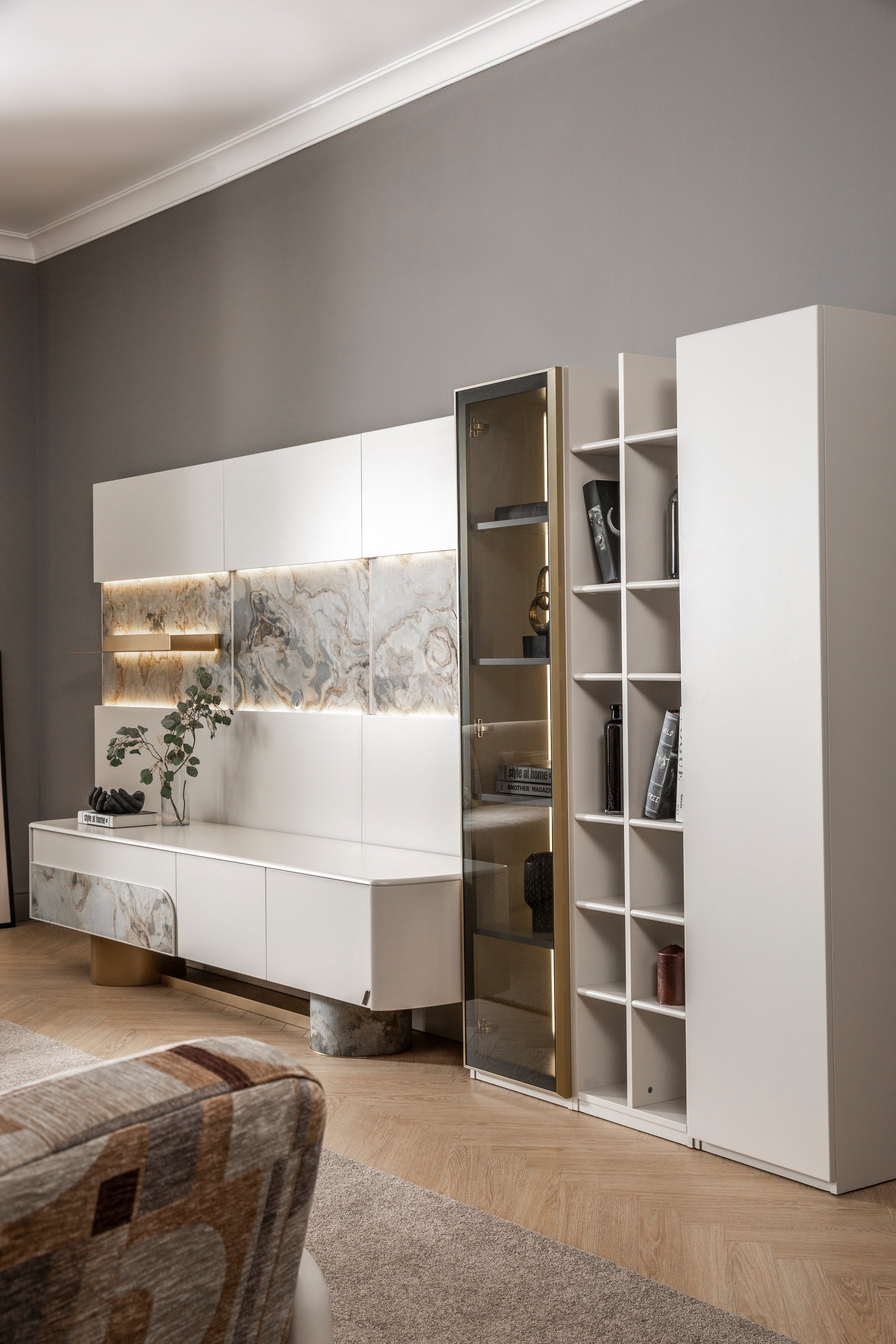 ТВ панелен сет  Piedra - Modern Furniture