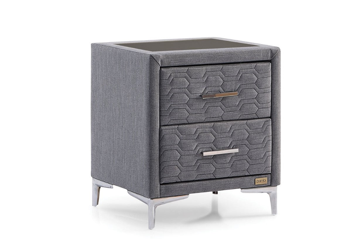 Нощно шкафче Visco fresh glass - Modern Furniture