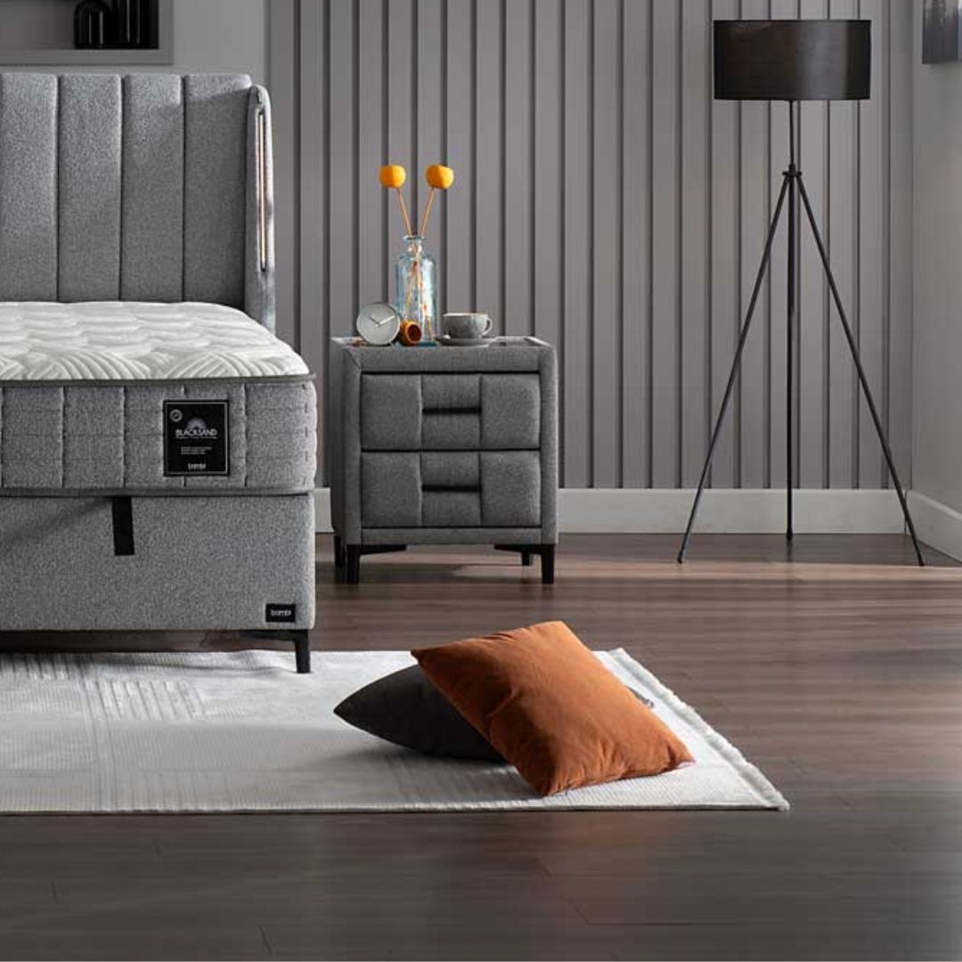 Нощно шкафче Blacksand - Modern Furniture