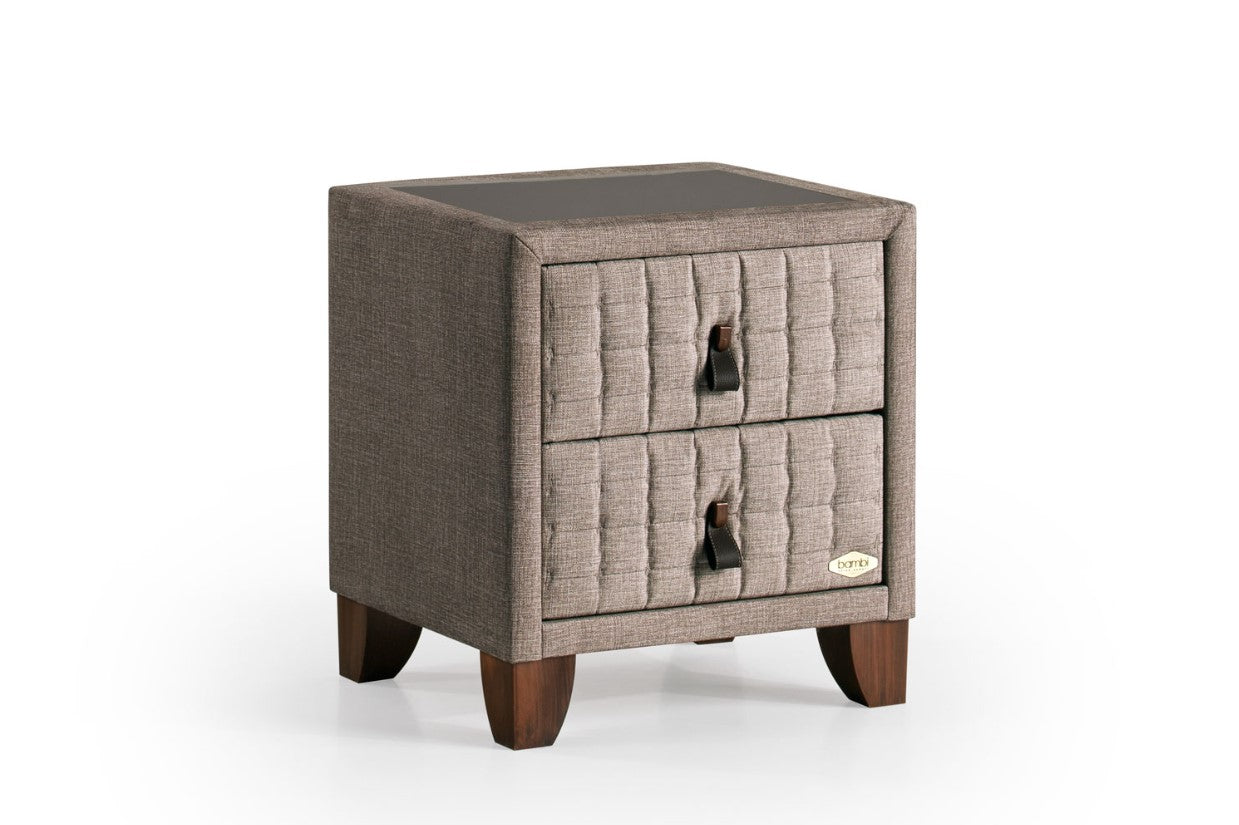 Нощно шкафче Cotton master glass - Modern Furniture