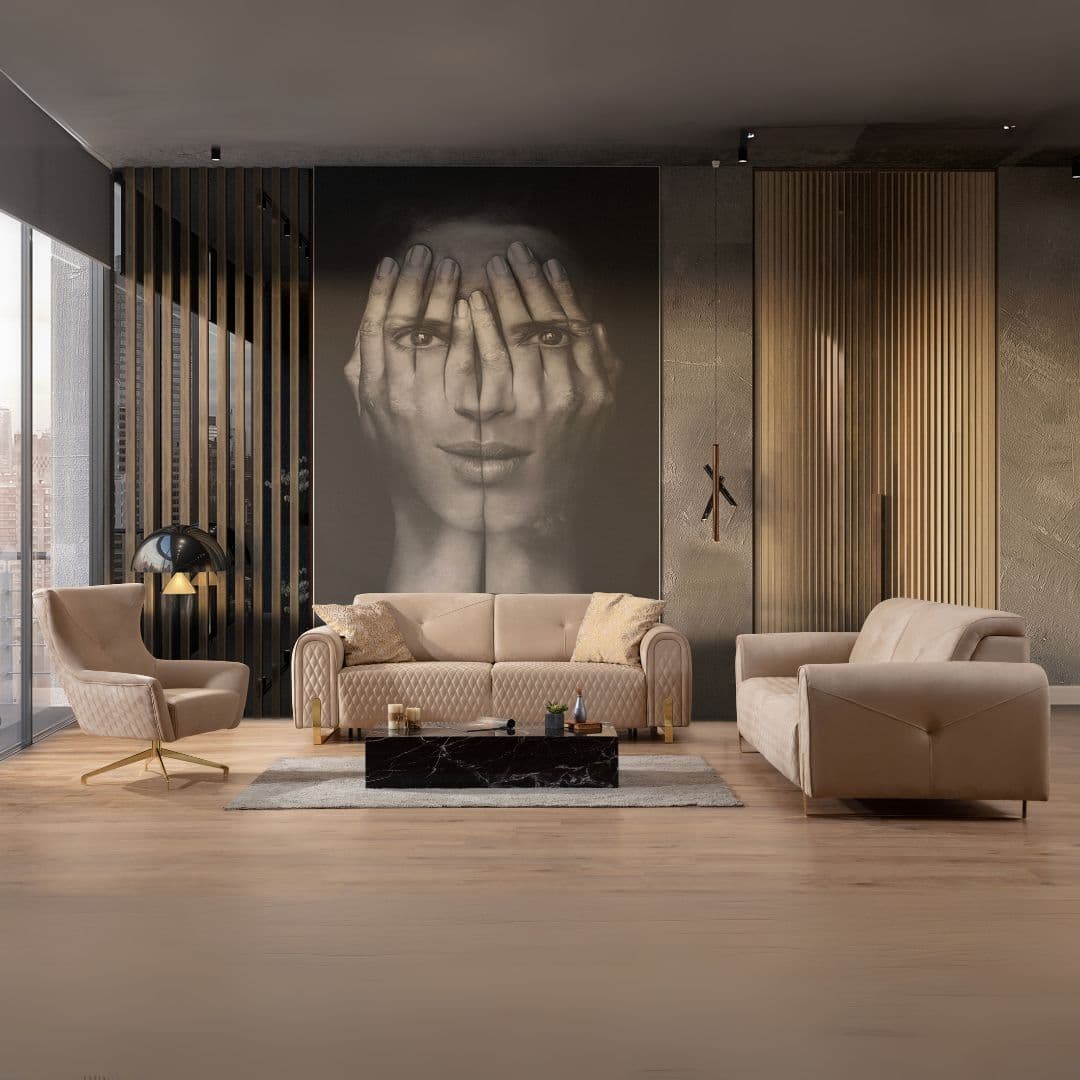 Прав диван с ел. ф-я сън Versace - Modern Furniture