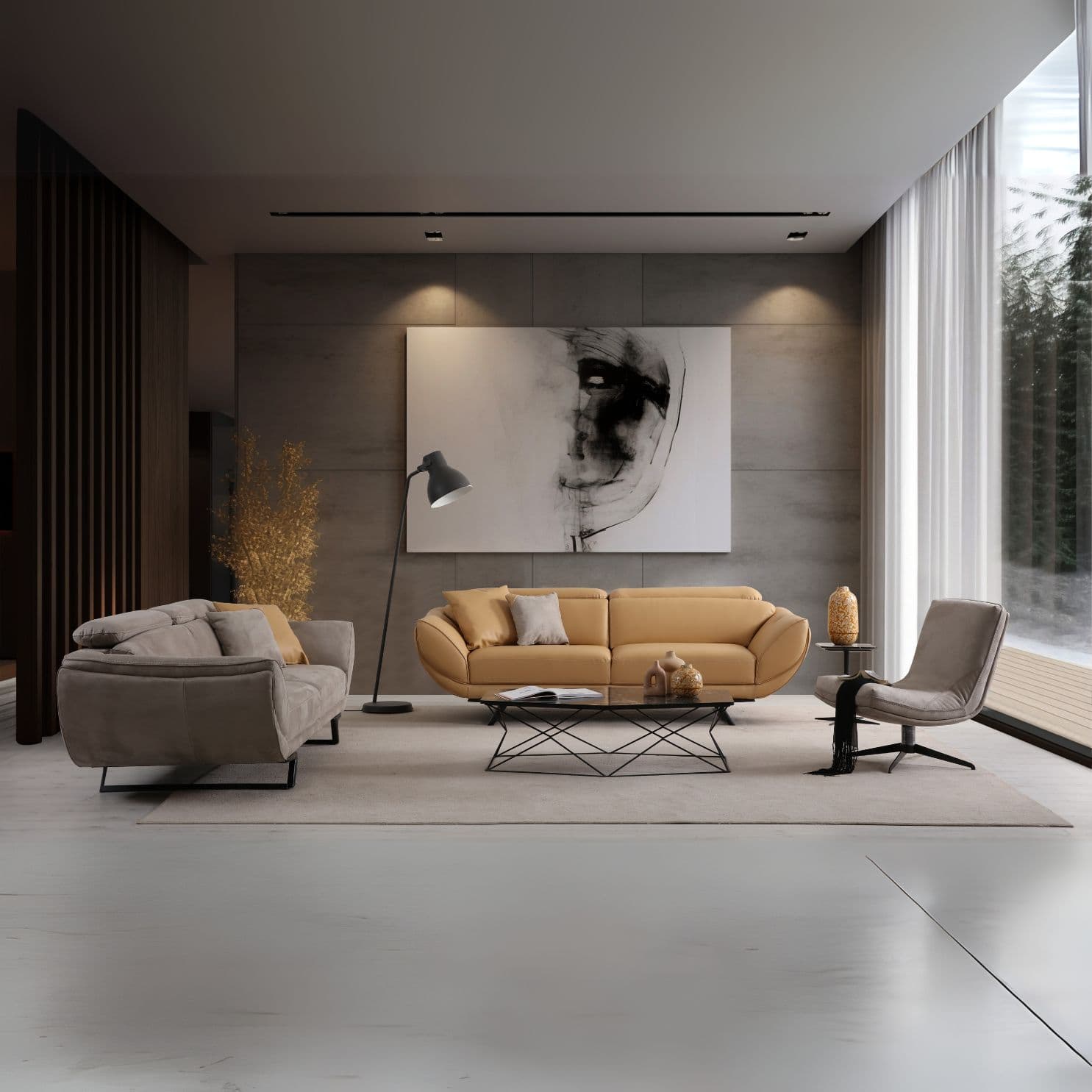 Прав диван с ел. ф-я сън Hermes - Modern Furniture