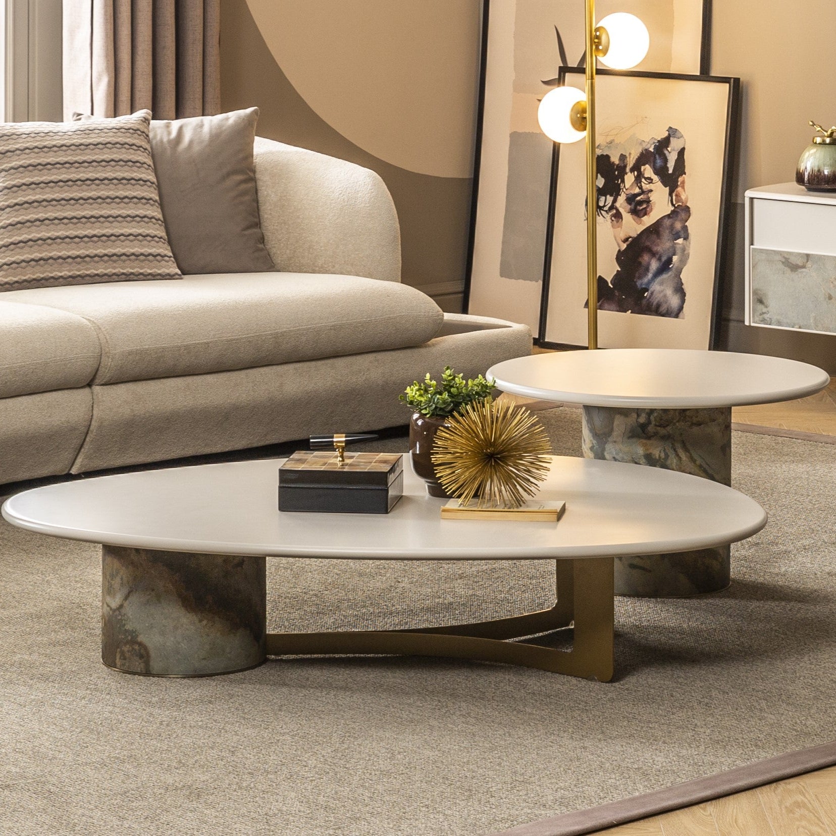 Холна и помощна  маса Piedra - Modern Furniture