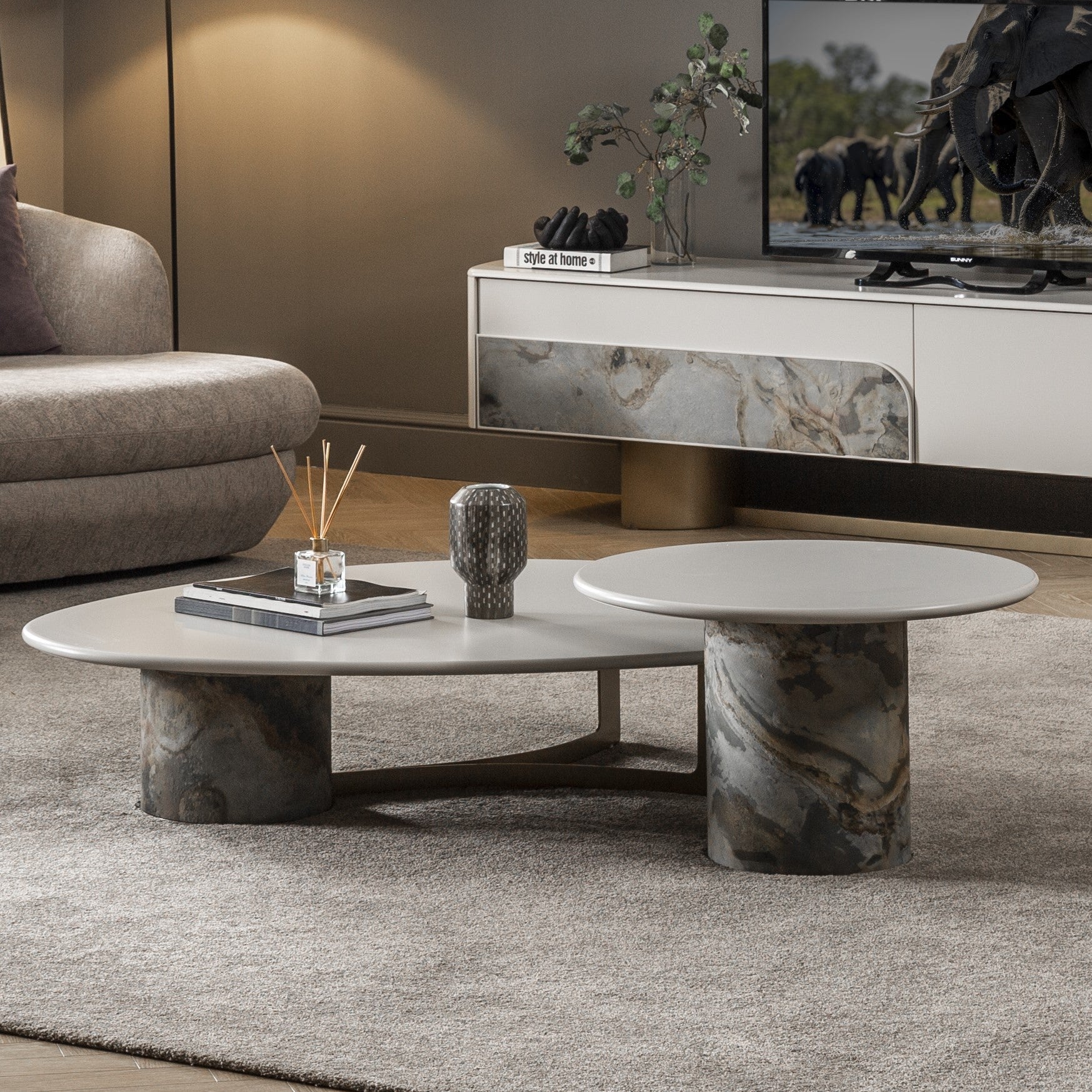 Холна и помощна  маса Piedra - Modern Furniture