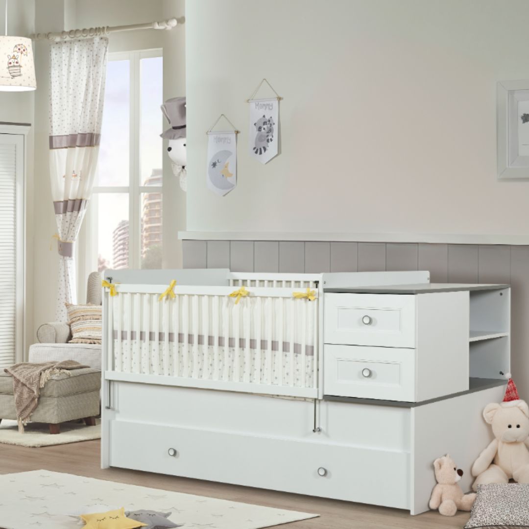 Трансформираща бебешка кошара Mia  (80x180см) - Modern Furniture