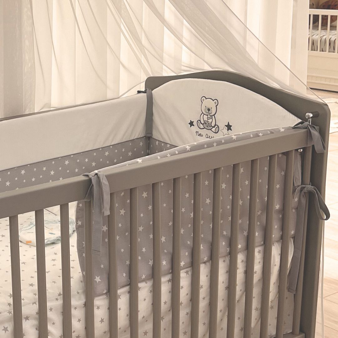 Бебешка люлееща се кошара Sofy grey (60х120) - Modern Furniture