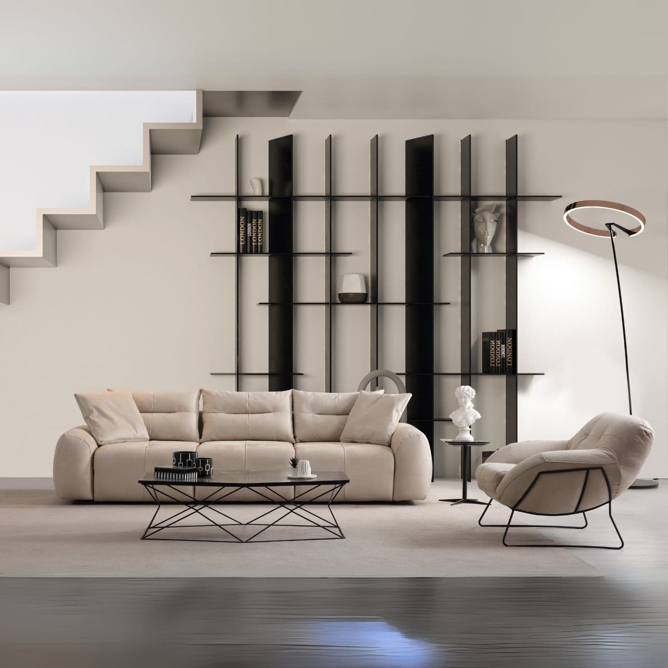 Прав диван с ел. ф-я сън Fendi - Modern Furniture