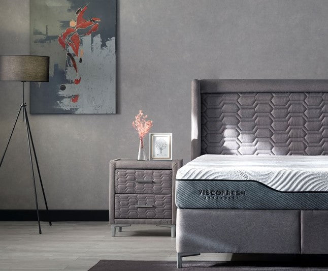 Нощно шкафче Visco fresh glass - Modern Furniture