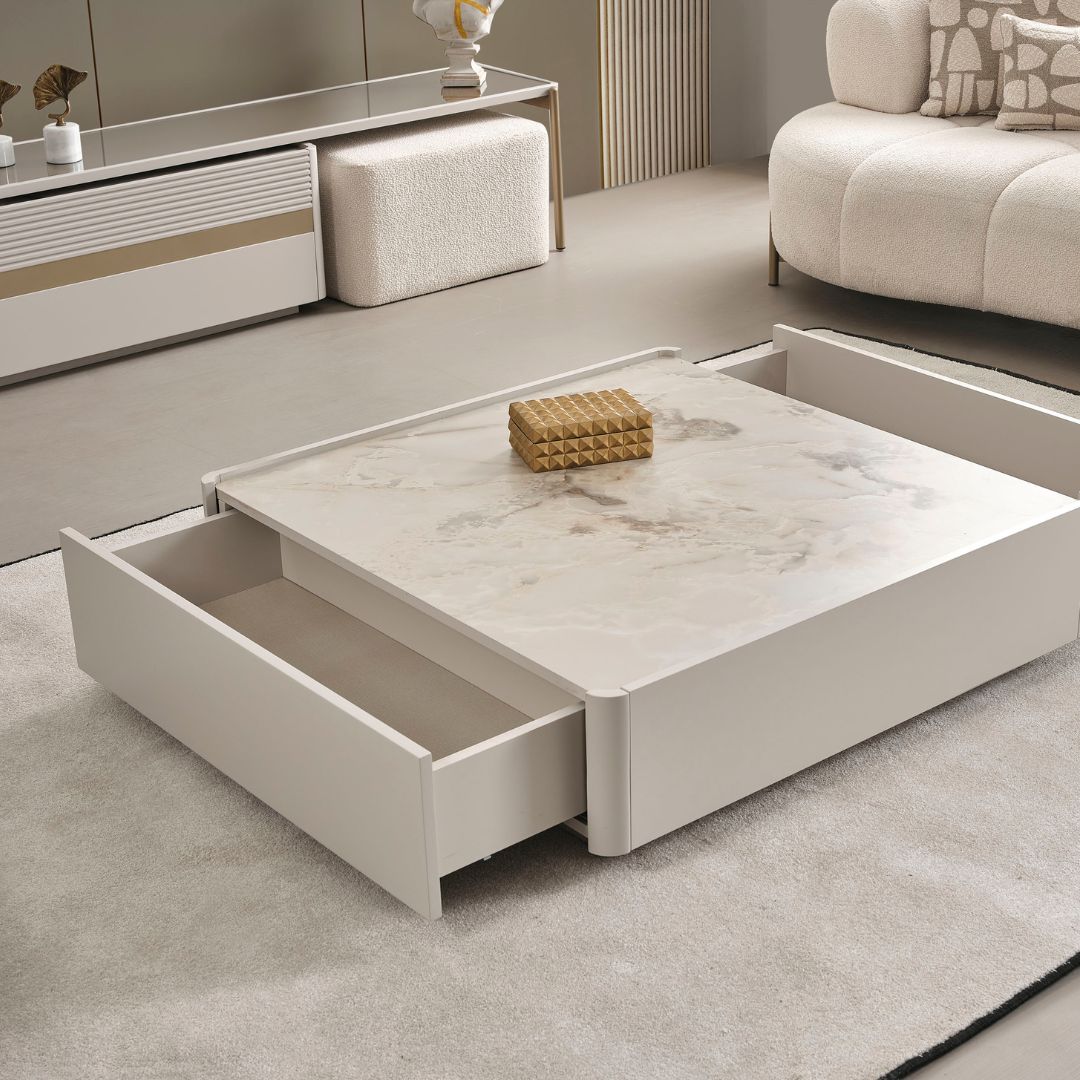 Холна маса Vega – изглед три четвърти с визуално лек силует.