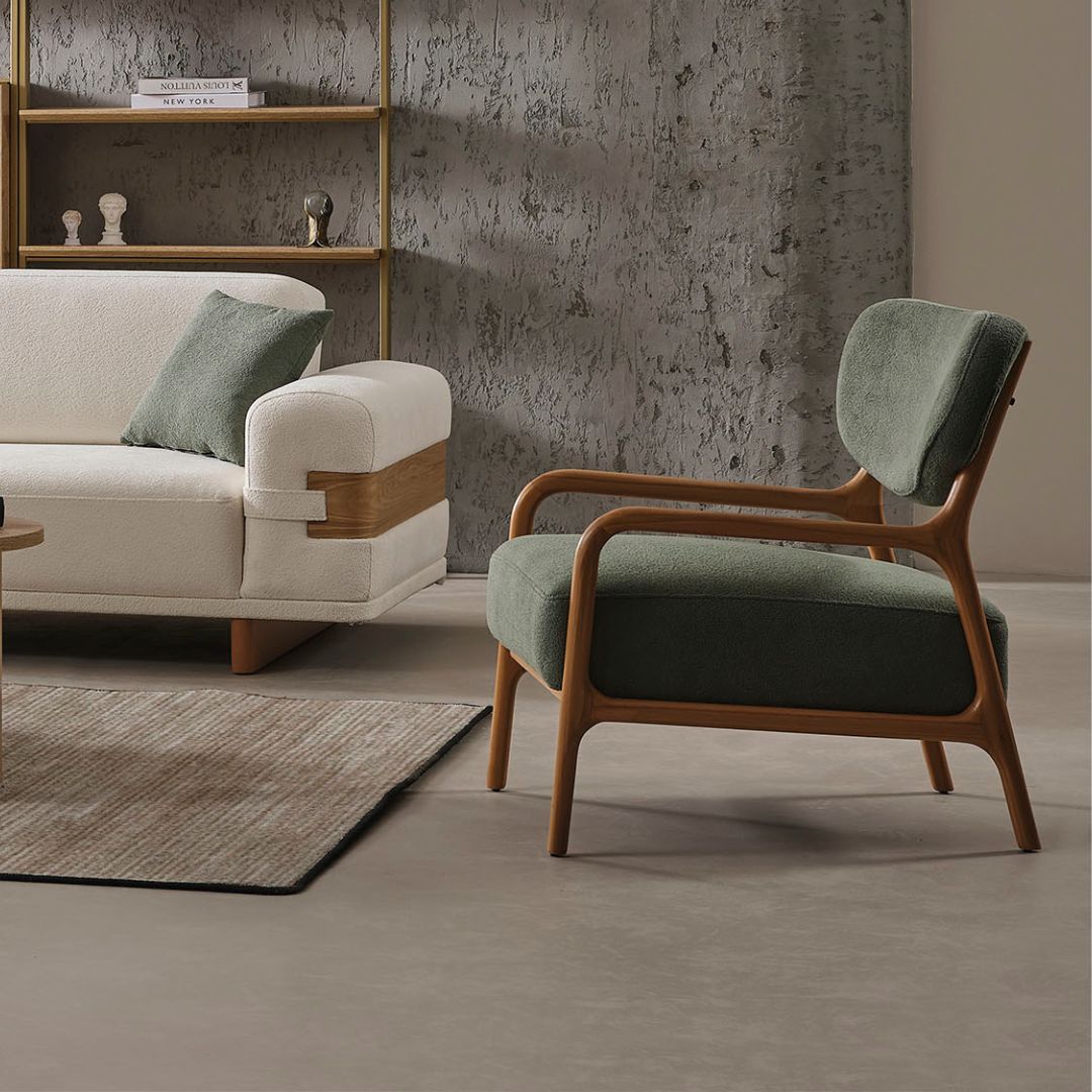 Кресло Anka – фронтален изглед с изчистени линии.