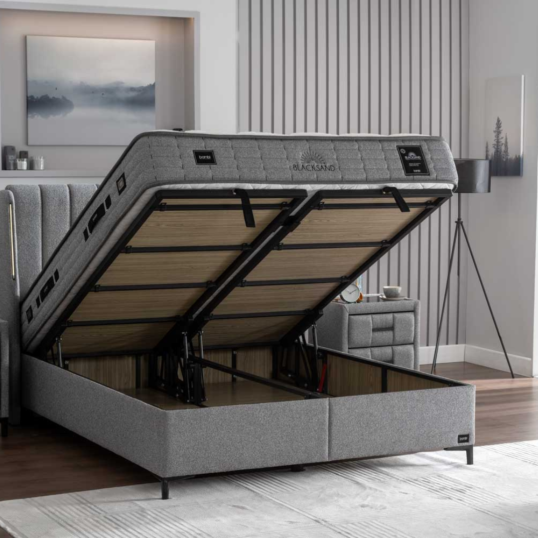 Сет база, табла и матрак Blacksand - Modern Furniture
