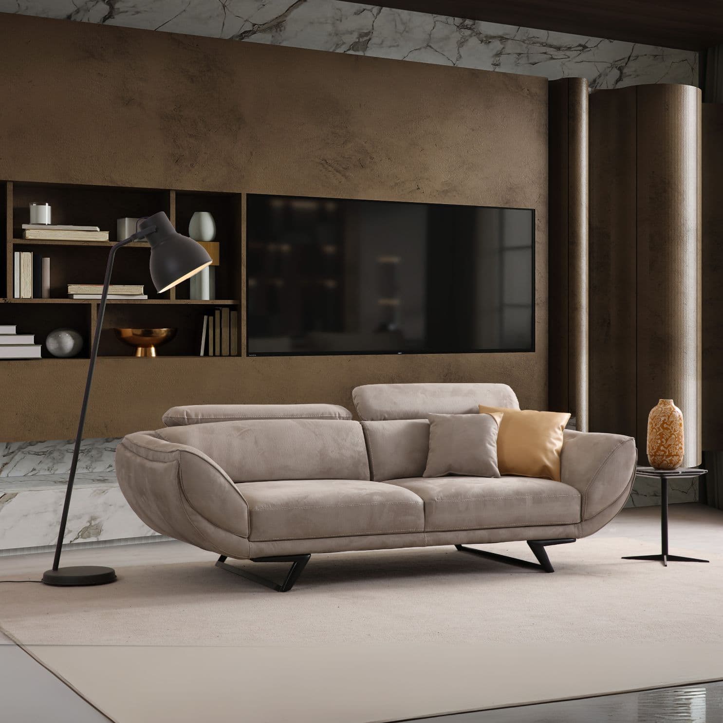 Прав диван с ел. ф-я сън Hermes - Modern Furniture