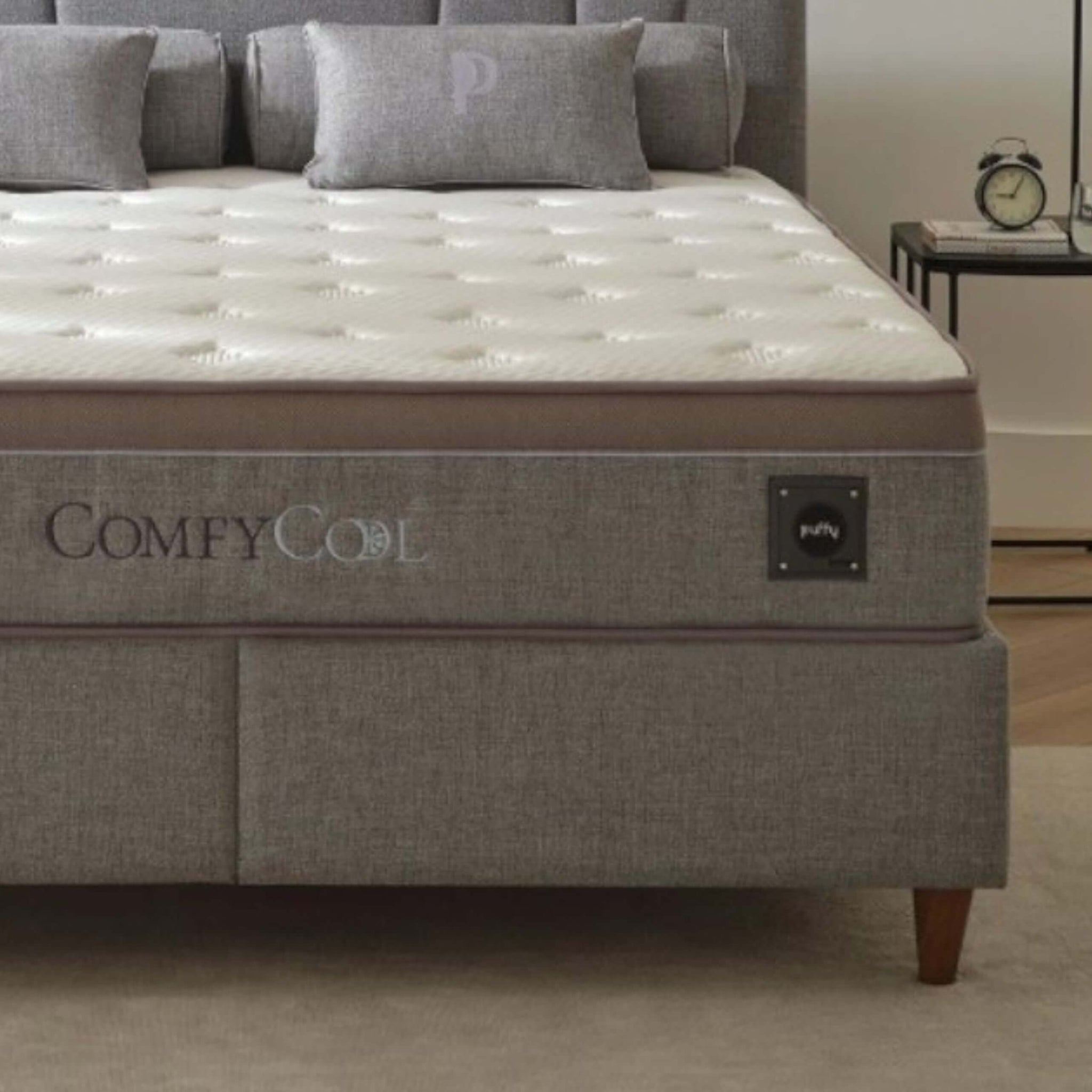 Размери и схема на леглото с включен матрак Puffy Comfy Cool