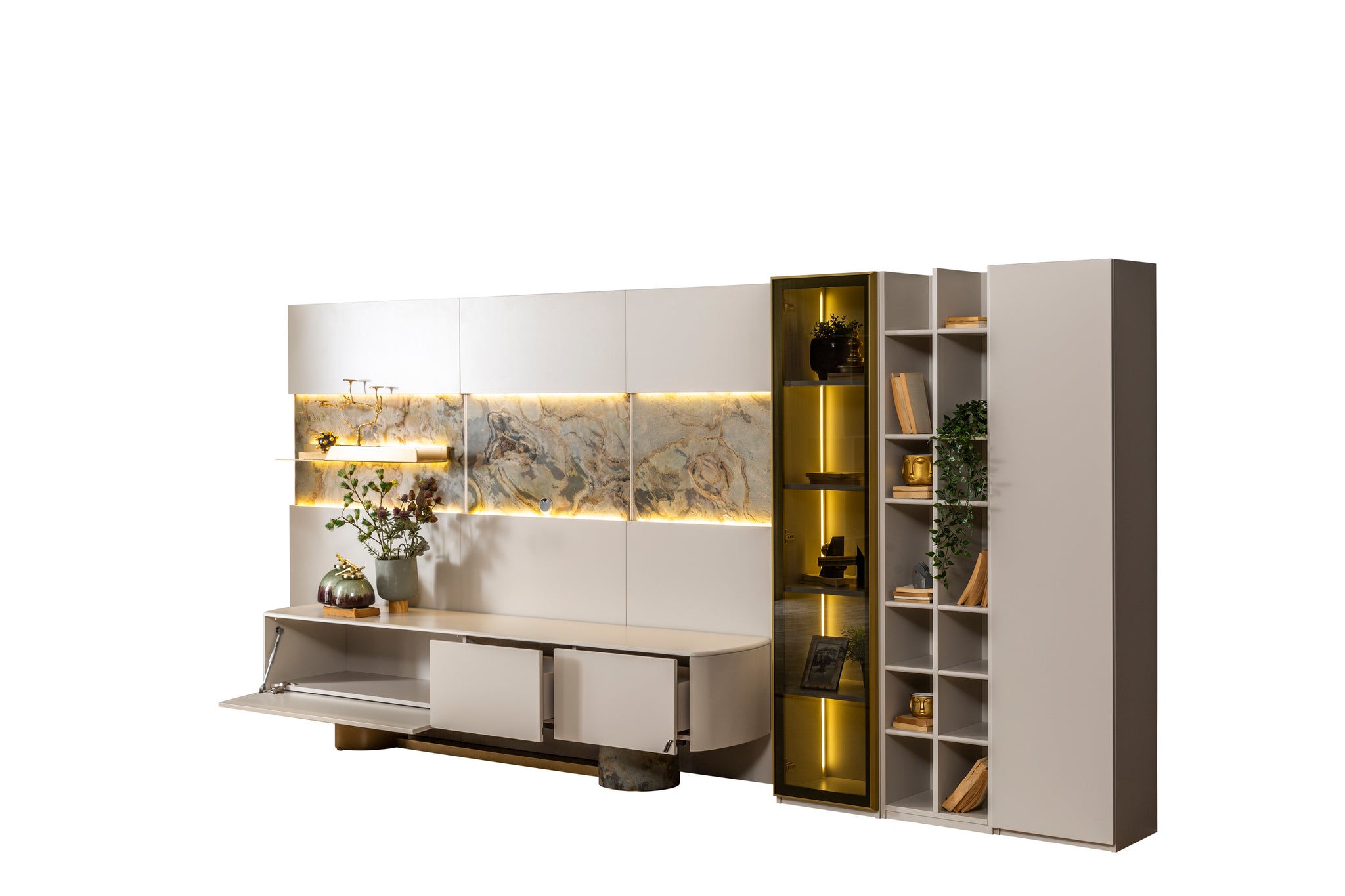 ТВ панелен сет  Piedra - Modern Furniture