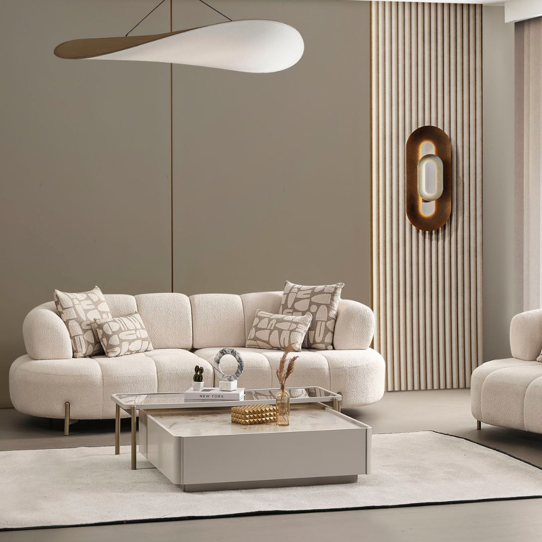 Диван Vega – страничен профил с балансирани пропорции.