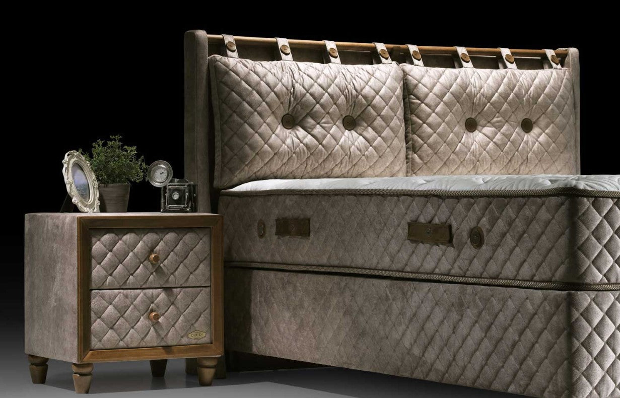 Нощно шкафче Bamboo sleep glass - Modern Furniture