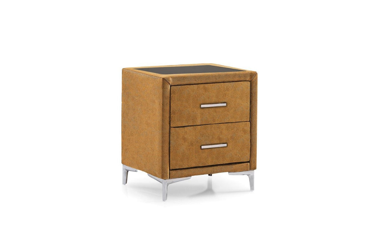 Нощно шкафче Flat glass - Modern Furniture