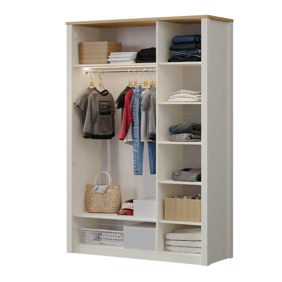 Tрикрилен детски гардероб с огледало Corso - Modern Furniture