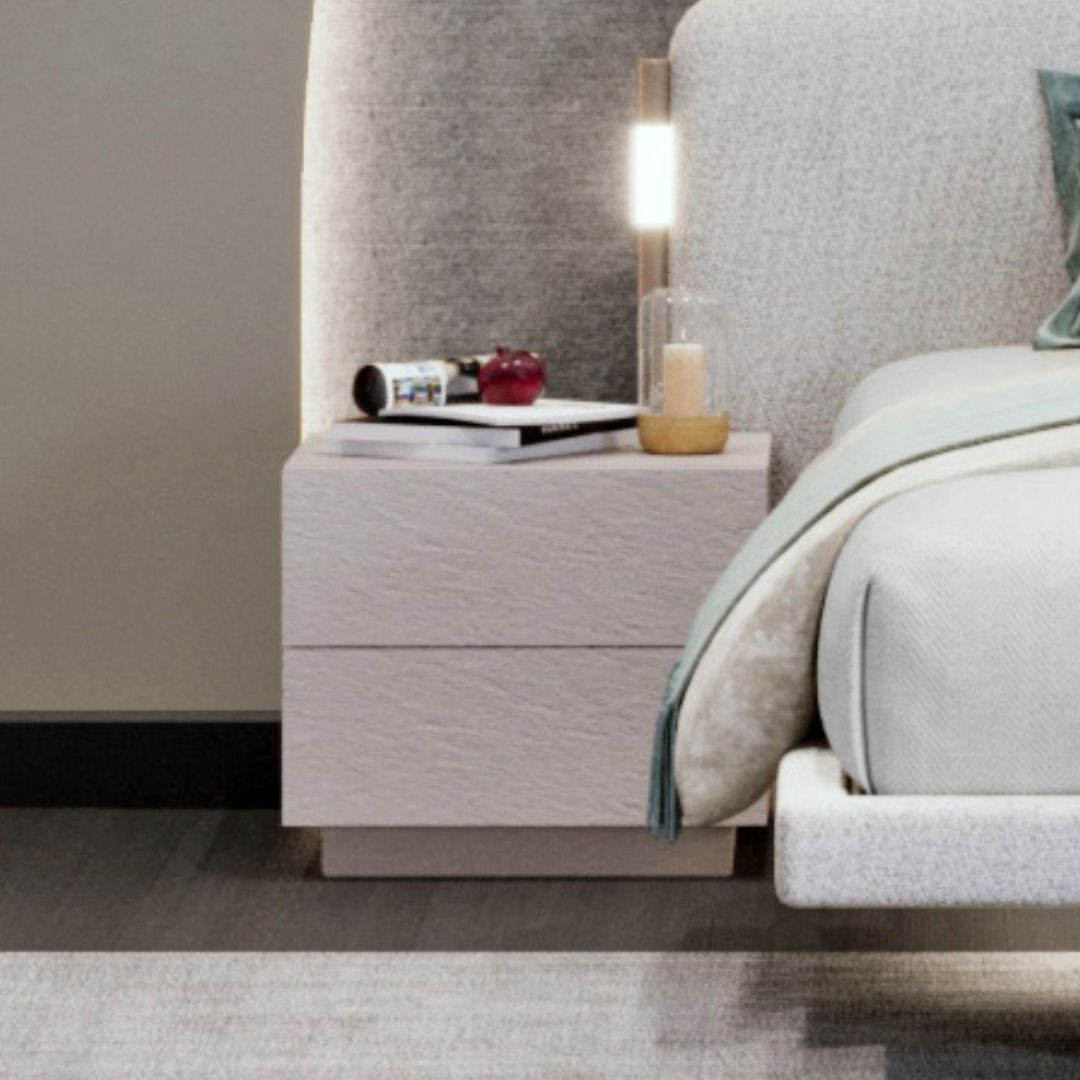 Нощно шкафче Kashmir с чекмедже и модерен минималистичен дизайн