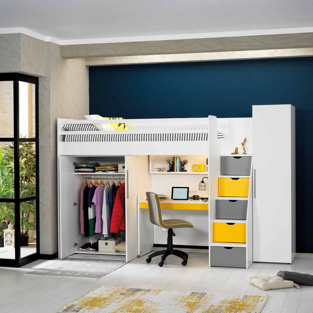 Детски двукрилен гардероб Neo - Almila-Sofia