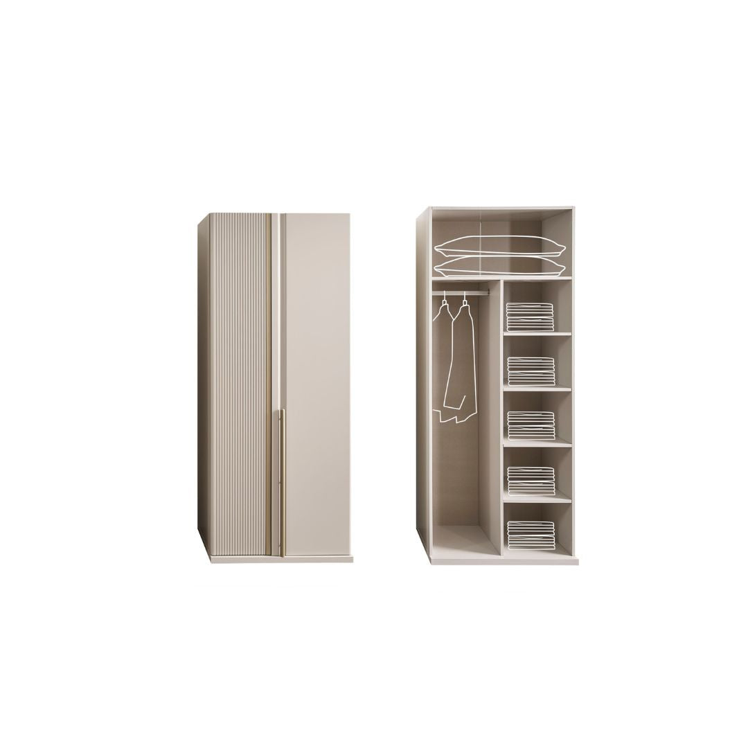 Гардероб Vega – близък план на ръбовете и качествената изработка.