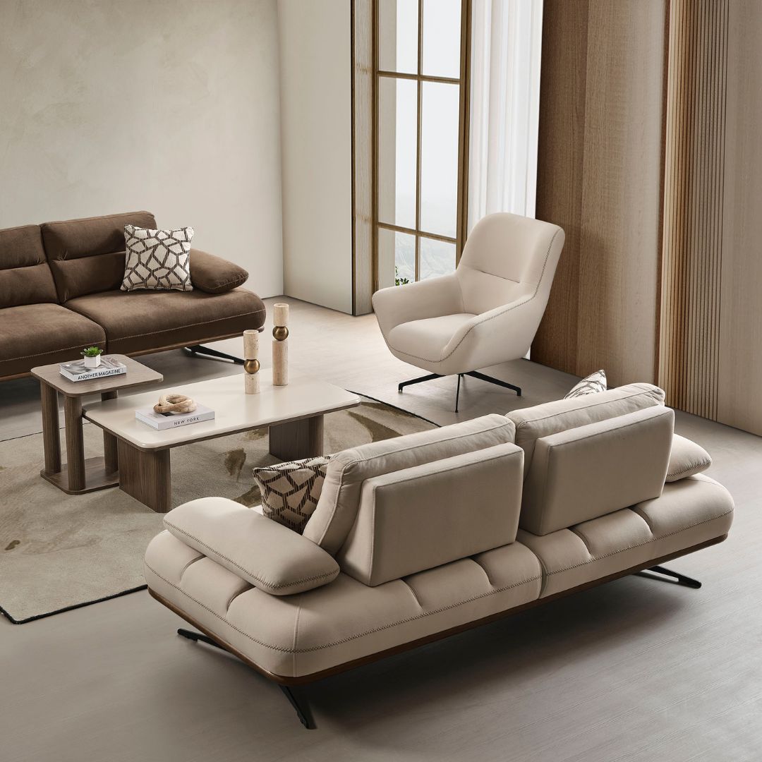 Диван Liva – близък план на седалката и облегалката.