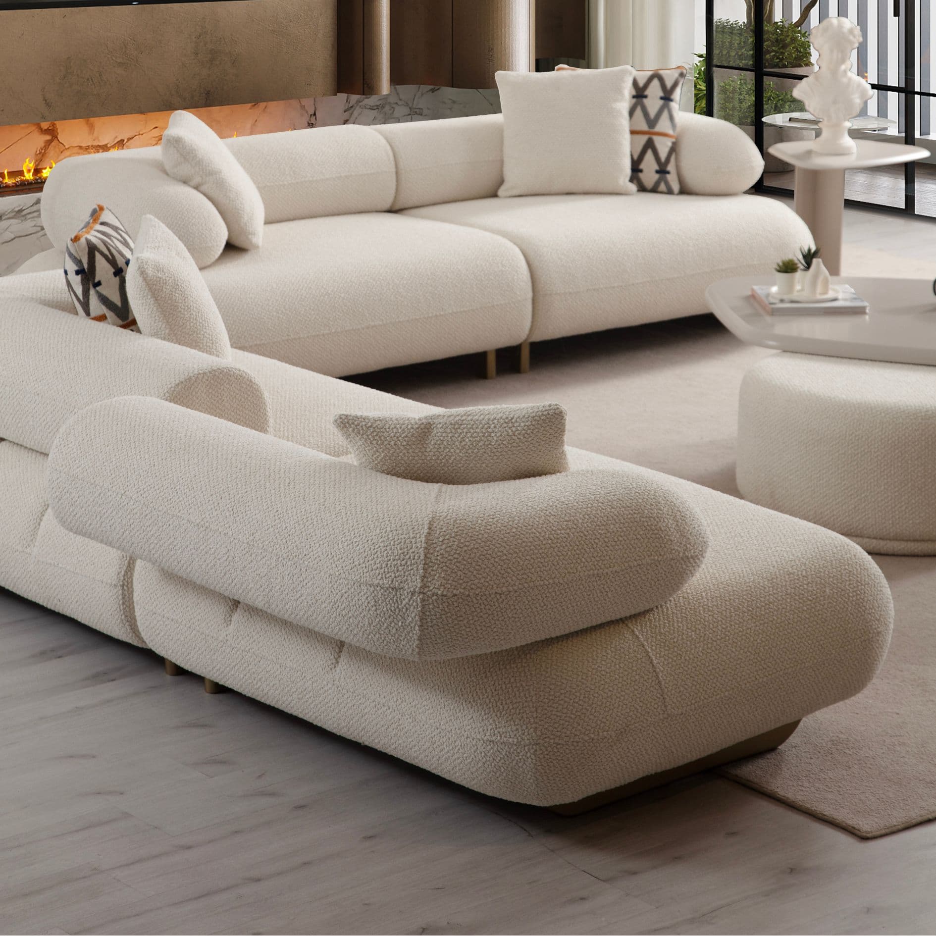 Прав диван Glamour - Modern Furniture