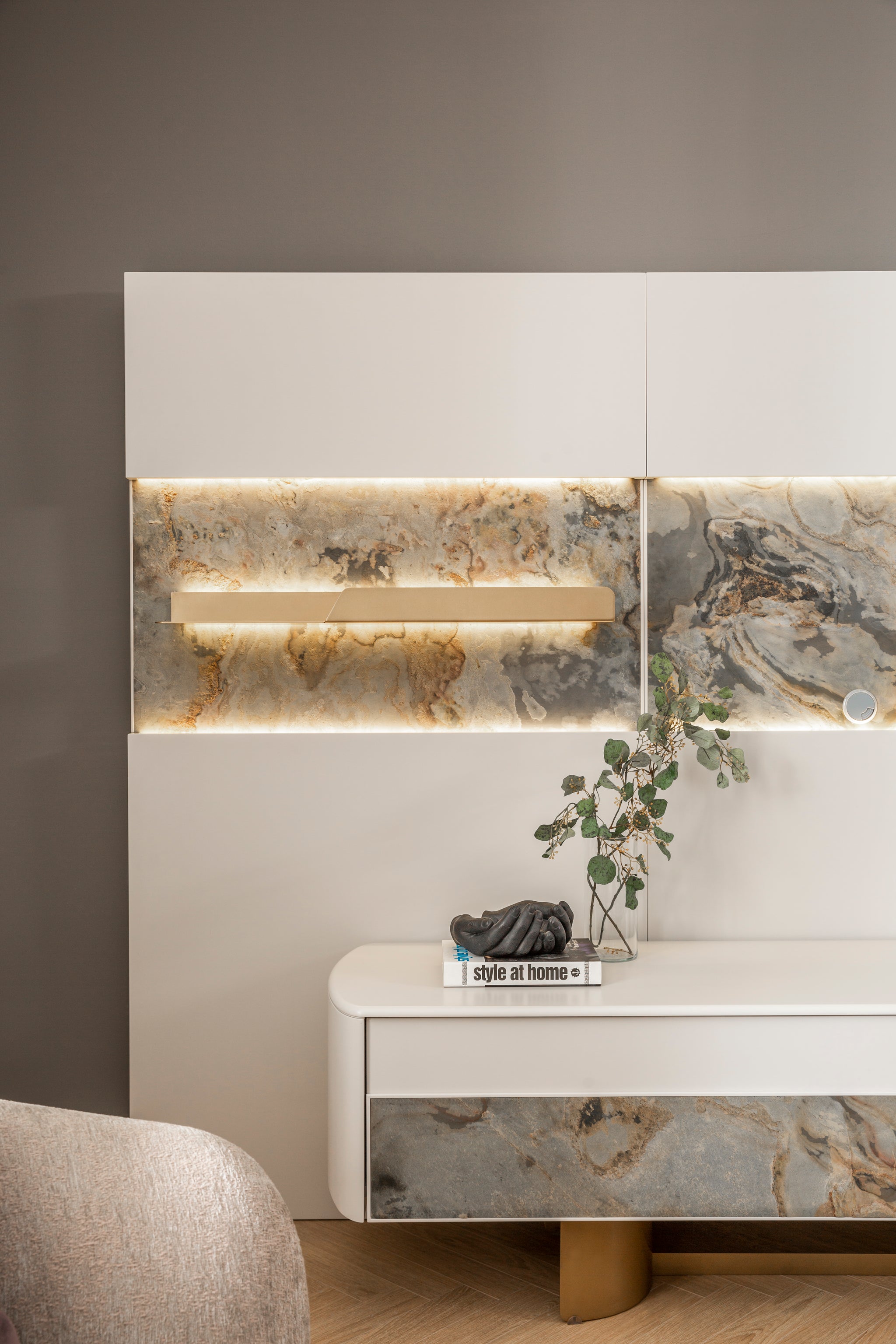 ТВ панелен сет  Piedra - Modern Furniture