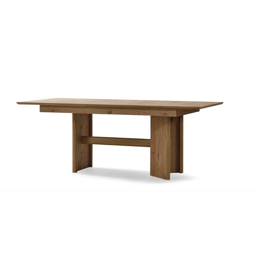 Трапезна маса Anka – страничен профил, показващ стабилната основа.