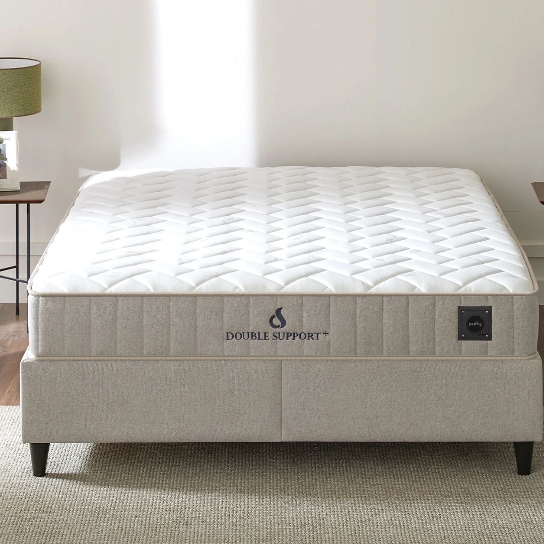 Double Support Plus матрак от Puffy с покет пружинна система и двулицева употреба за различни сезони