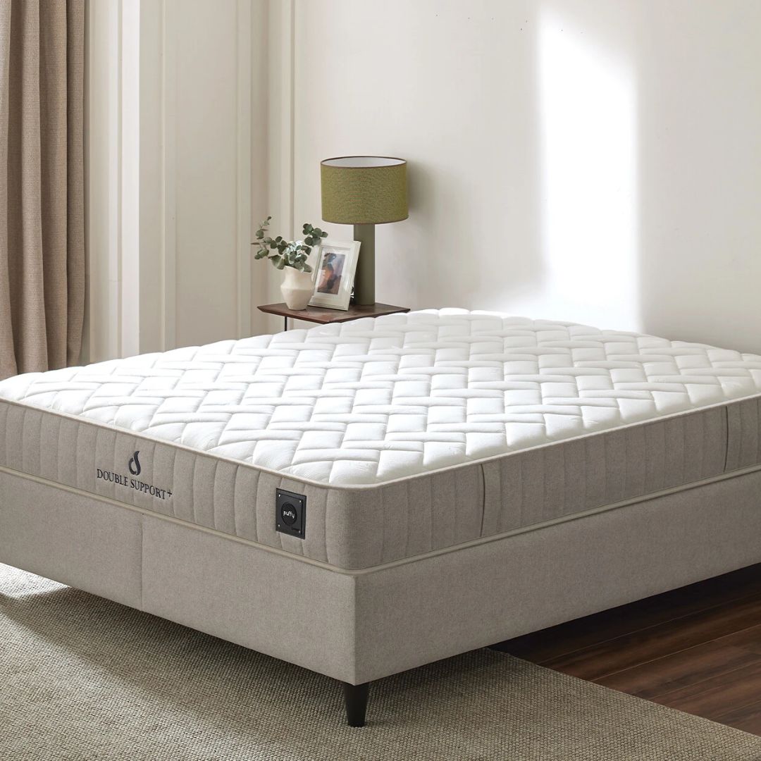 Double Support Plus матрак от Puffy с покет пружинна система и двулицева употреба за различни сезони