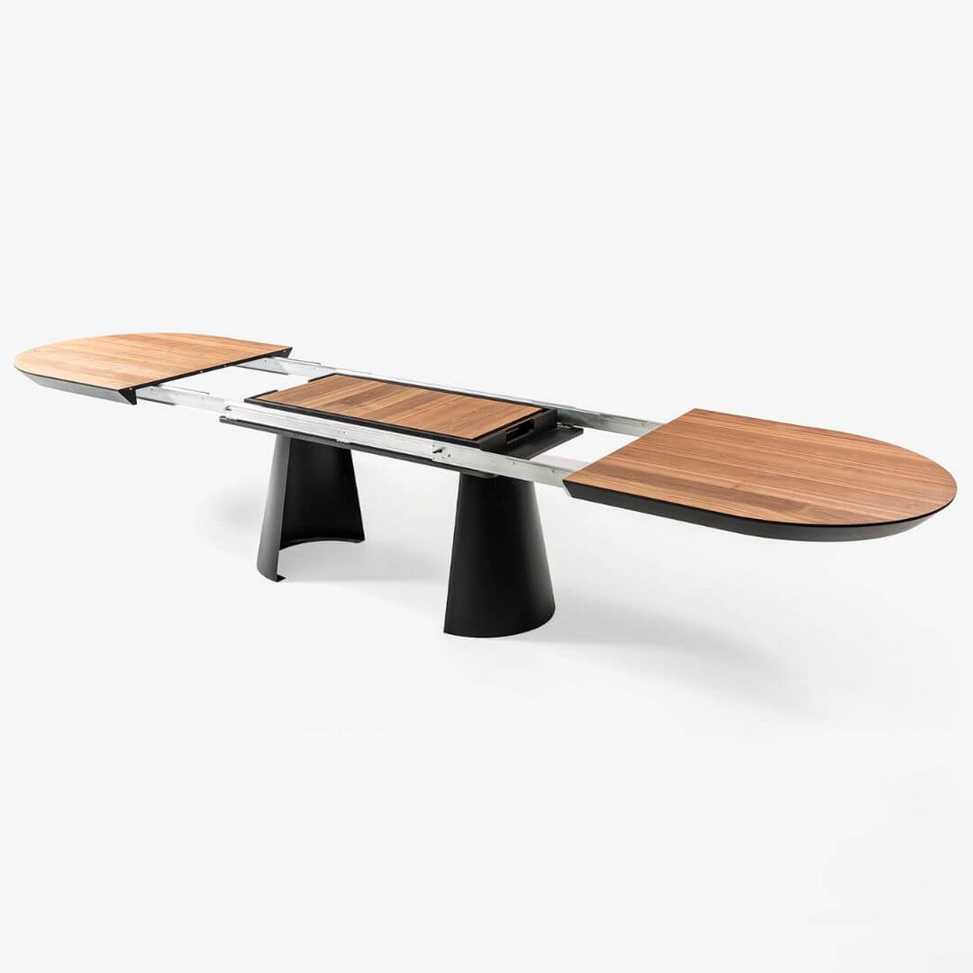 Образец с цветове и декоративни варианти за плота на трапезна маса Koala, помагащ на клиента да избере подходящ нюанс за своя интериор.