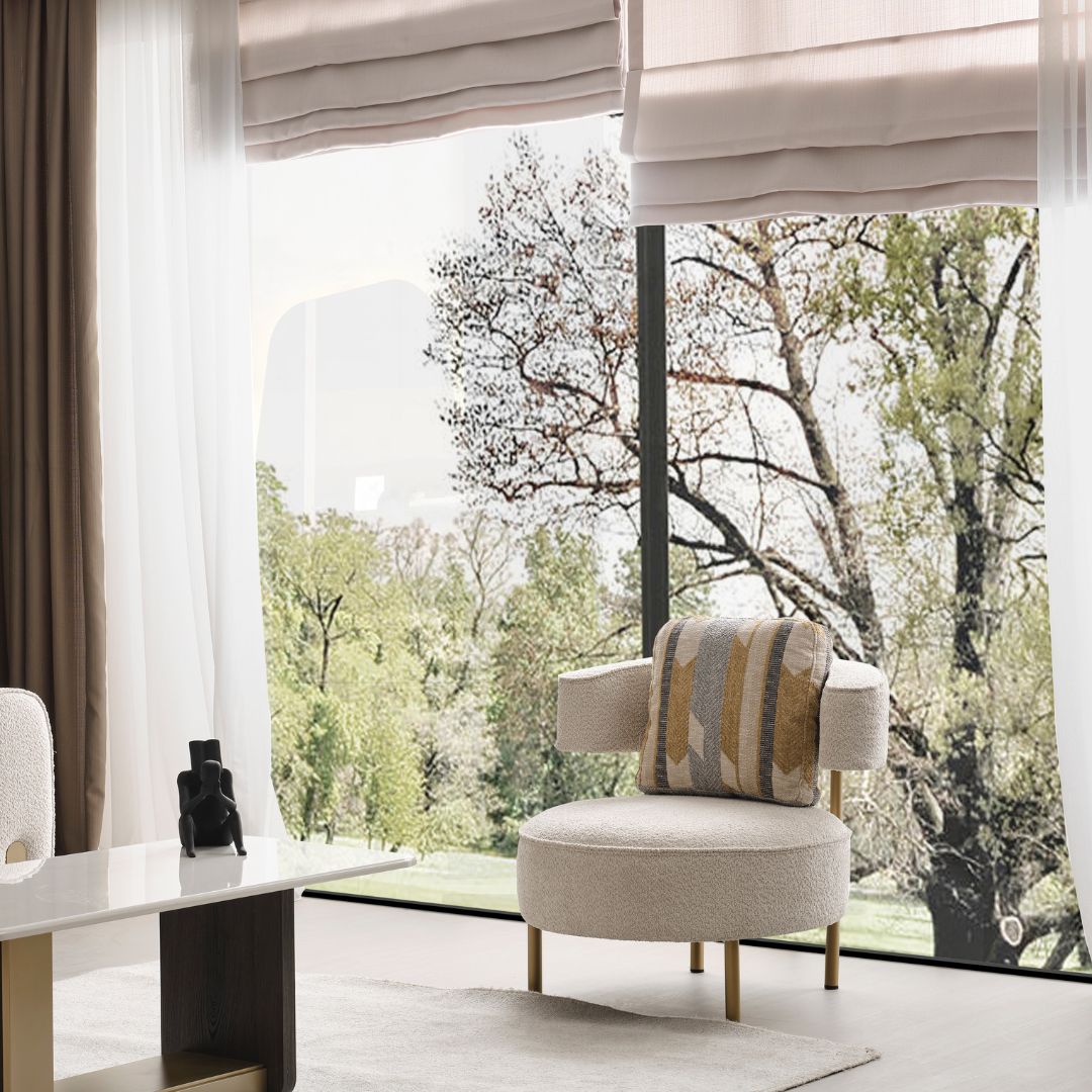 Кресло Pedro – фронтален изглед с изчистени линии.