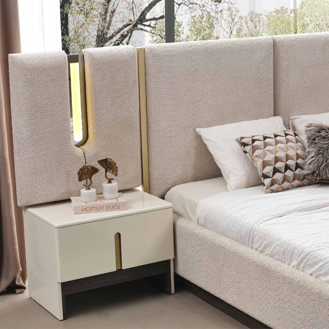 Нощно шкафче с борд Pedro (2 бр.)