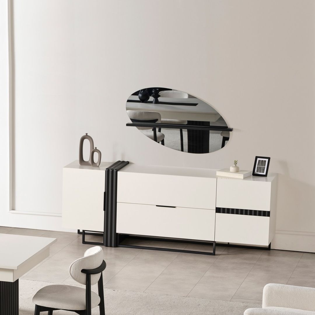 Бюфет Safir – фронтален изглед с изчистени фасади.