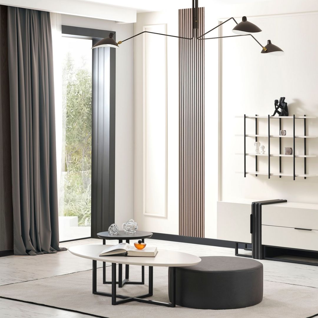 Холна маса Safir – изглед три четвърти с визуално лек силует.