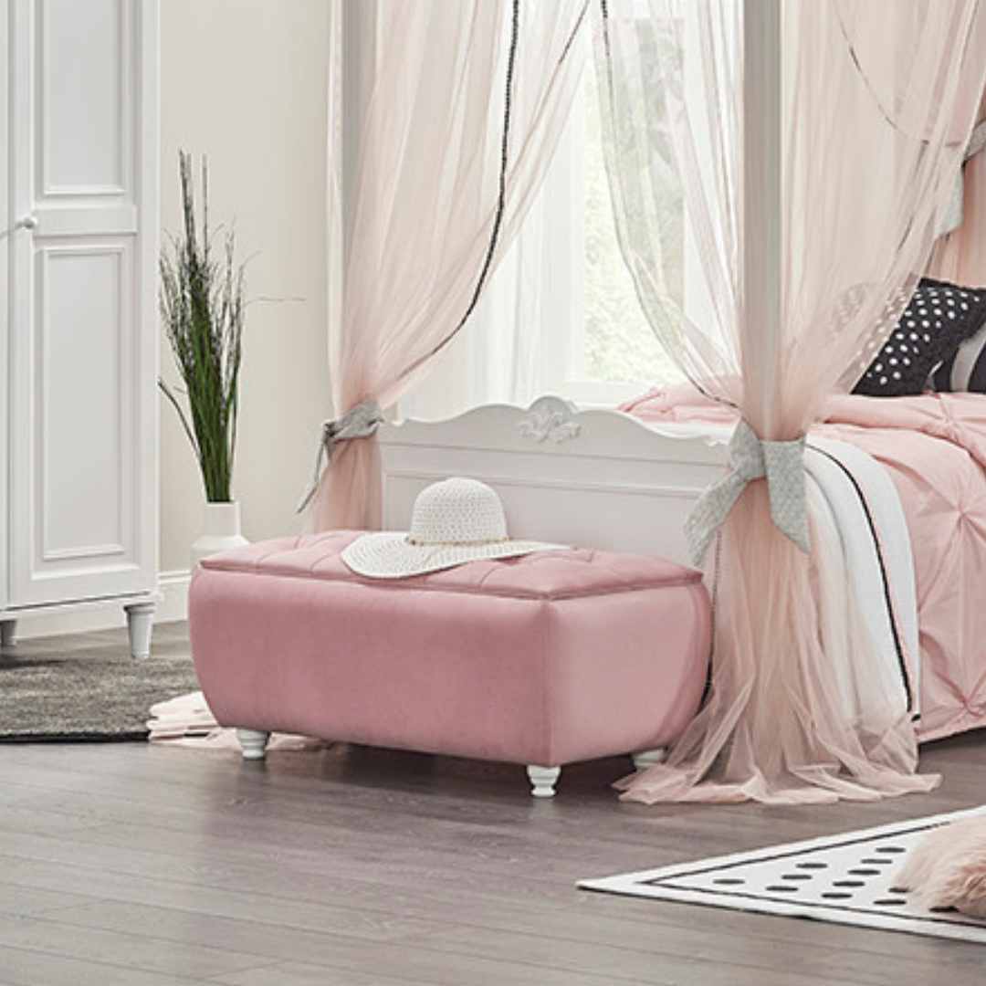 Детска табуретка - ракла Bianca с дизайн от серия Bianca