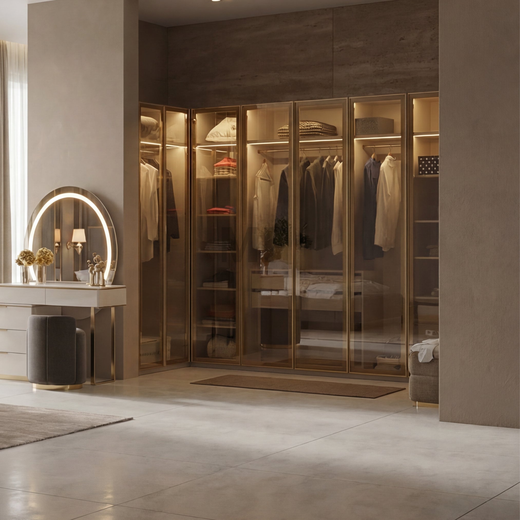 Модулен гардероб Kapadokya в композиция дрешник