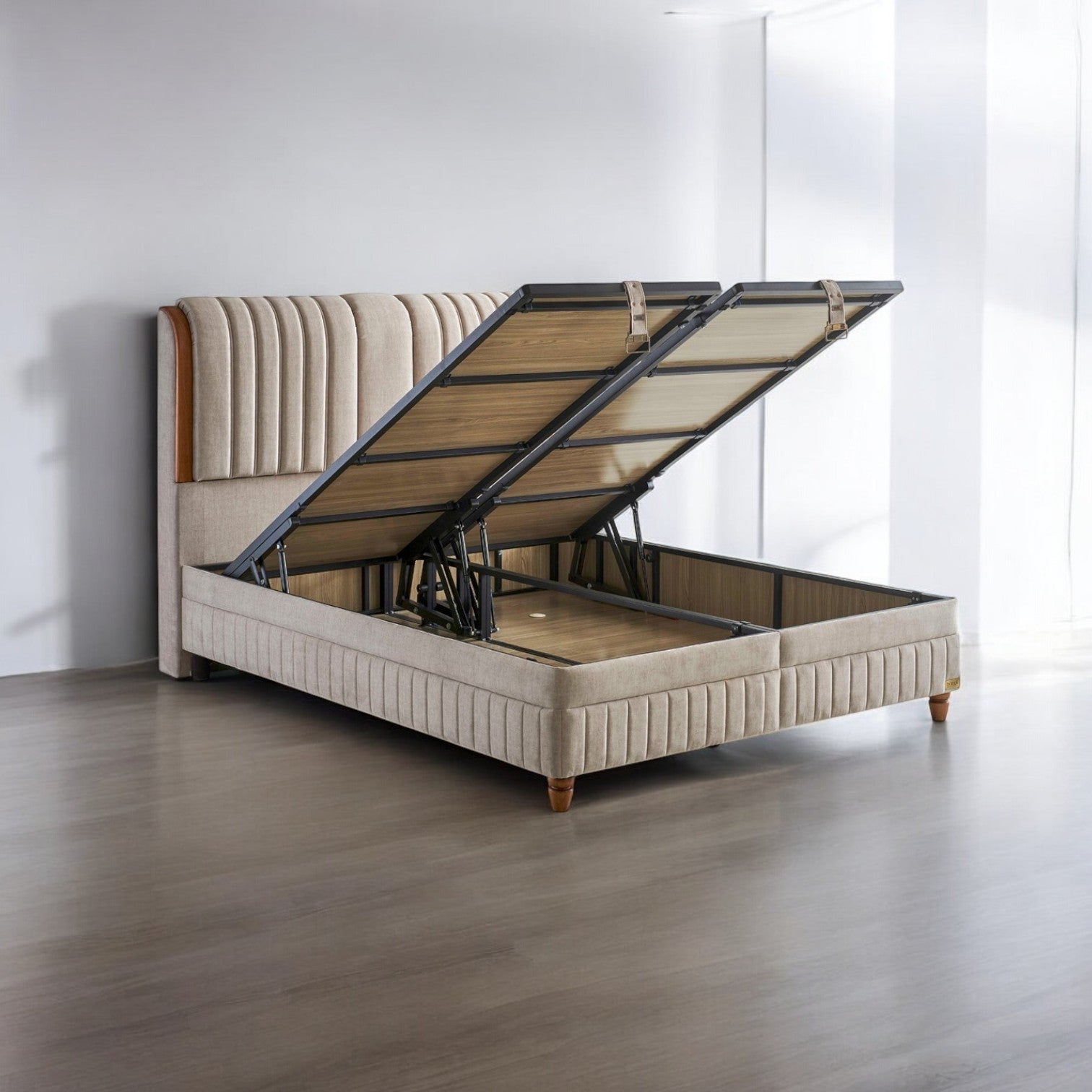 Сет база с ракла и табла + матрак  Kapok Naturel 160/200 и 180/200 - Modern Furniture