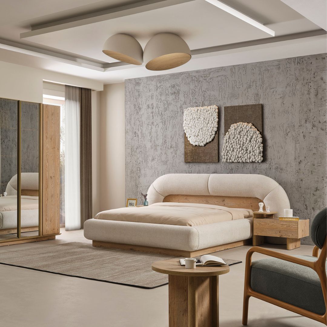 Легло Anka – общ план на спалнята, демонстриращ съчетание със съвременен интериор.