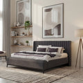 Детайл от легло с ракла Defne с вариант с или без пейка при част от размерите