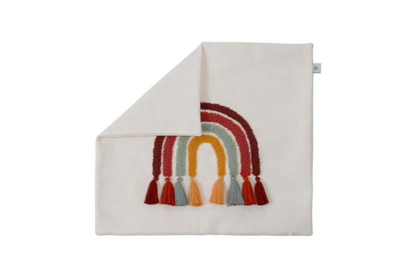 Калъфка за възглавница Rainbow 40×40 см, 60% памук / 40% полиестер, без вътрешен пълнеж.