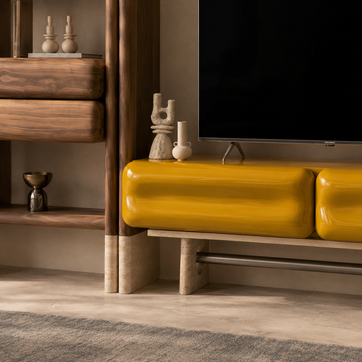 ТВ секция Solaris yellow